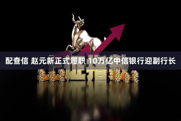 配查信 赵元新正式履职 10万亿中信银行迎副行长